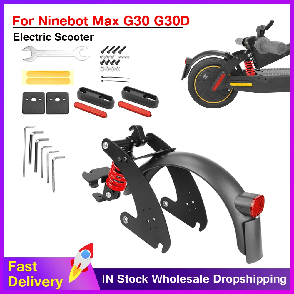 

Modified Damping Suspension Rear Shock Absorber Kit For Ninebot G30 G30D G30LP Electric Scooter Fender Taillight Reflective Tube