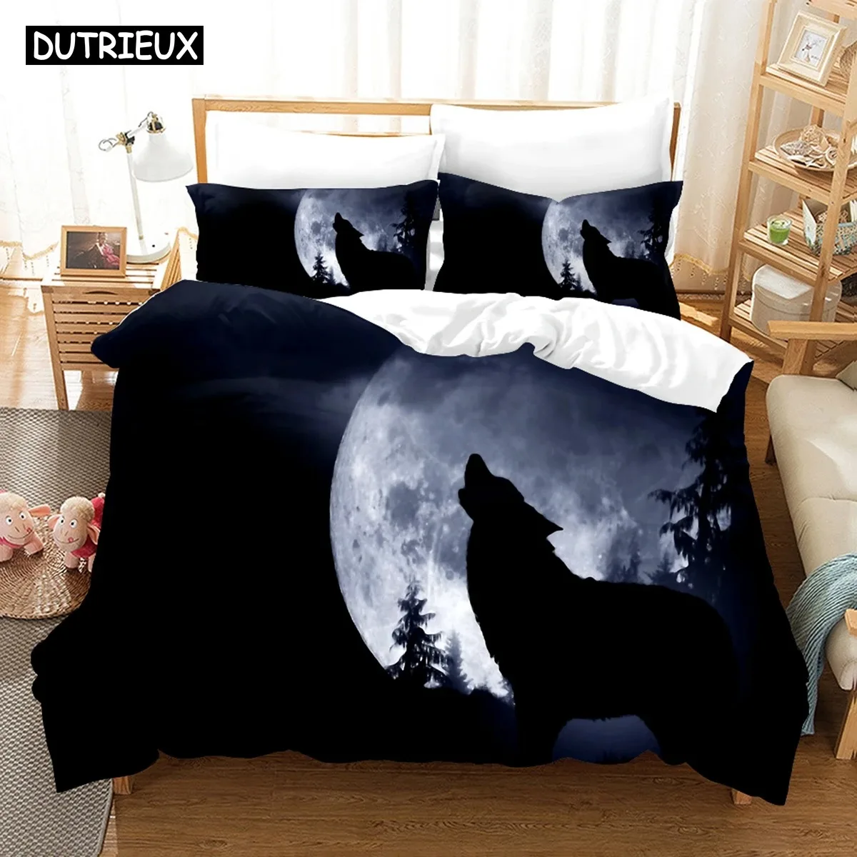 

3D The Wolf Series Bedding Sets Duvet Cover Set With Pillowcase Twin Full Queen King Bedclothes Bed Linen