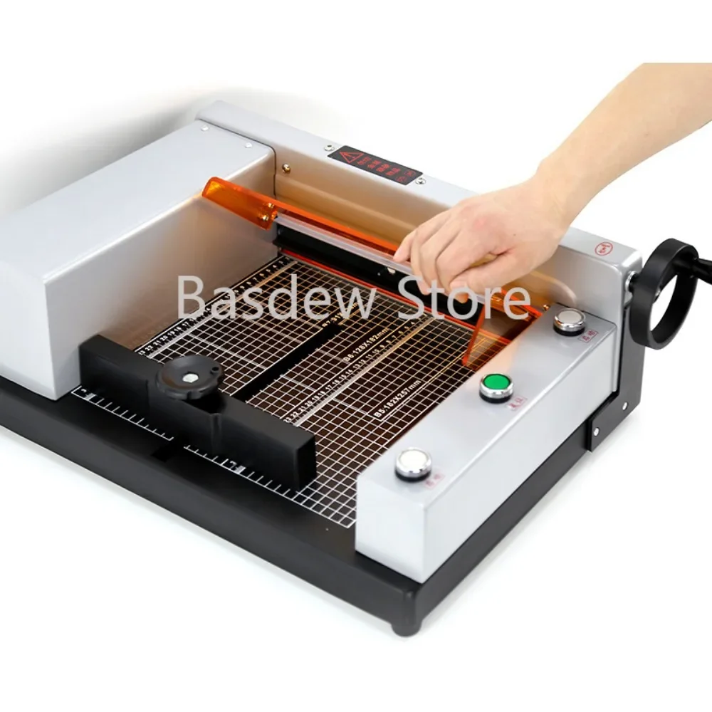 Electric Paper Cutter Automatic Paper Cutting Machine Tender Guillotine Heavy Duty Thick Layer Paper Cutter