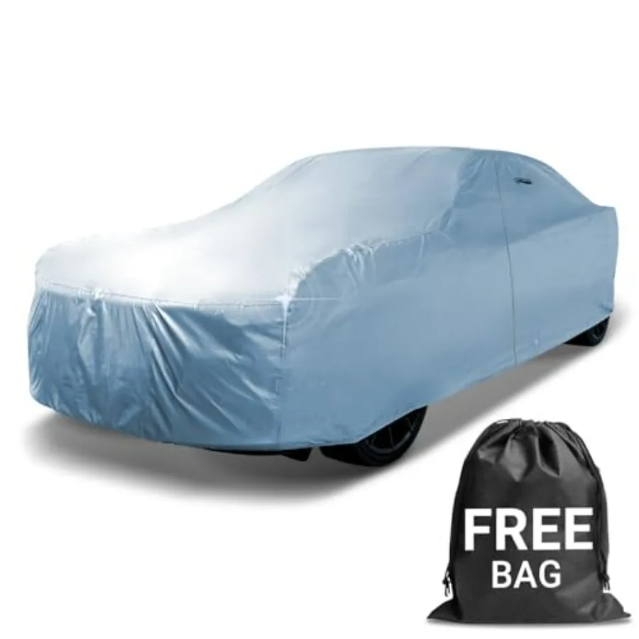 

Car cover for 1978-1983 Chevy Malibu, form-fit padded waterproof exterior protection in black, durable polyester with UV resist