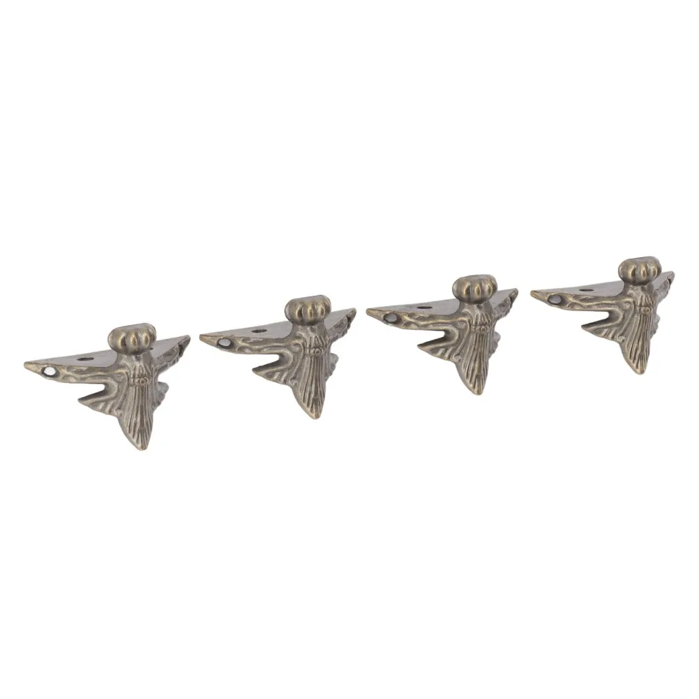 20PCS Hardware Zinc Alloy Wood Box Feet Legs Bronze Small Size Wood Box Legs Antique Durable Storage Box Feet Storage Boxes