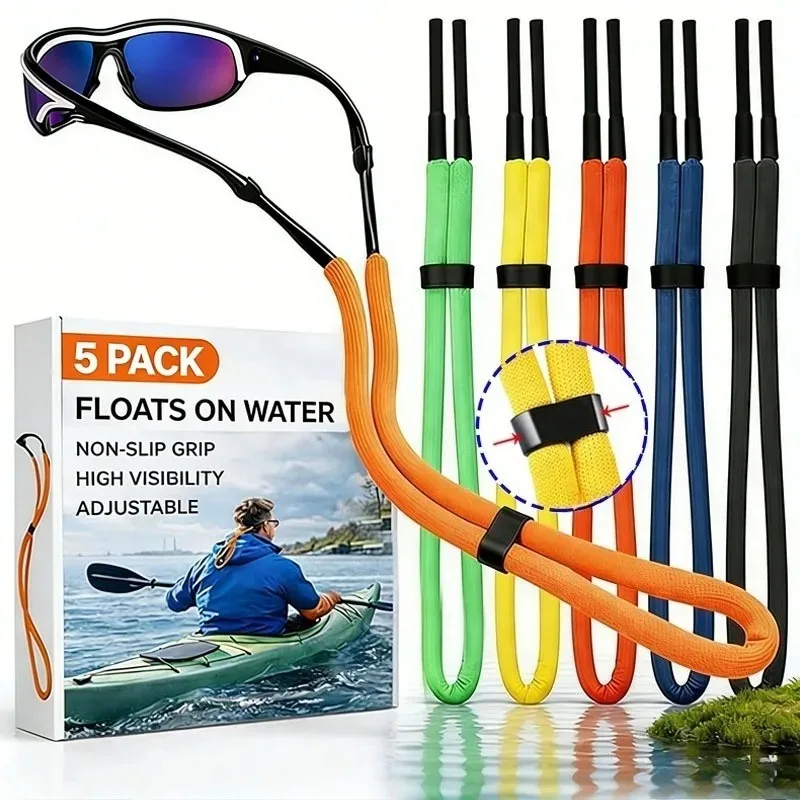 10/20pcs Floating Sunglasses Retainer Strap Unisex Non-Slip Adjustable Glasses Cord Rope Holder Swimming Surfing Boating Beach