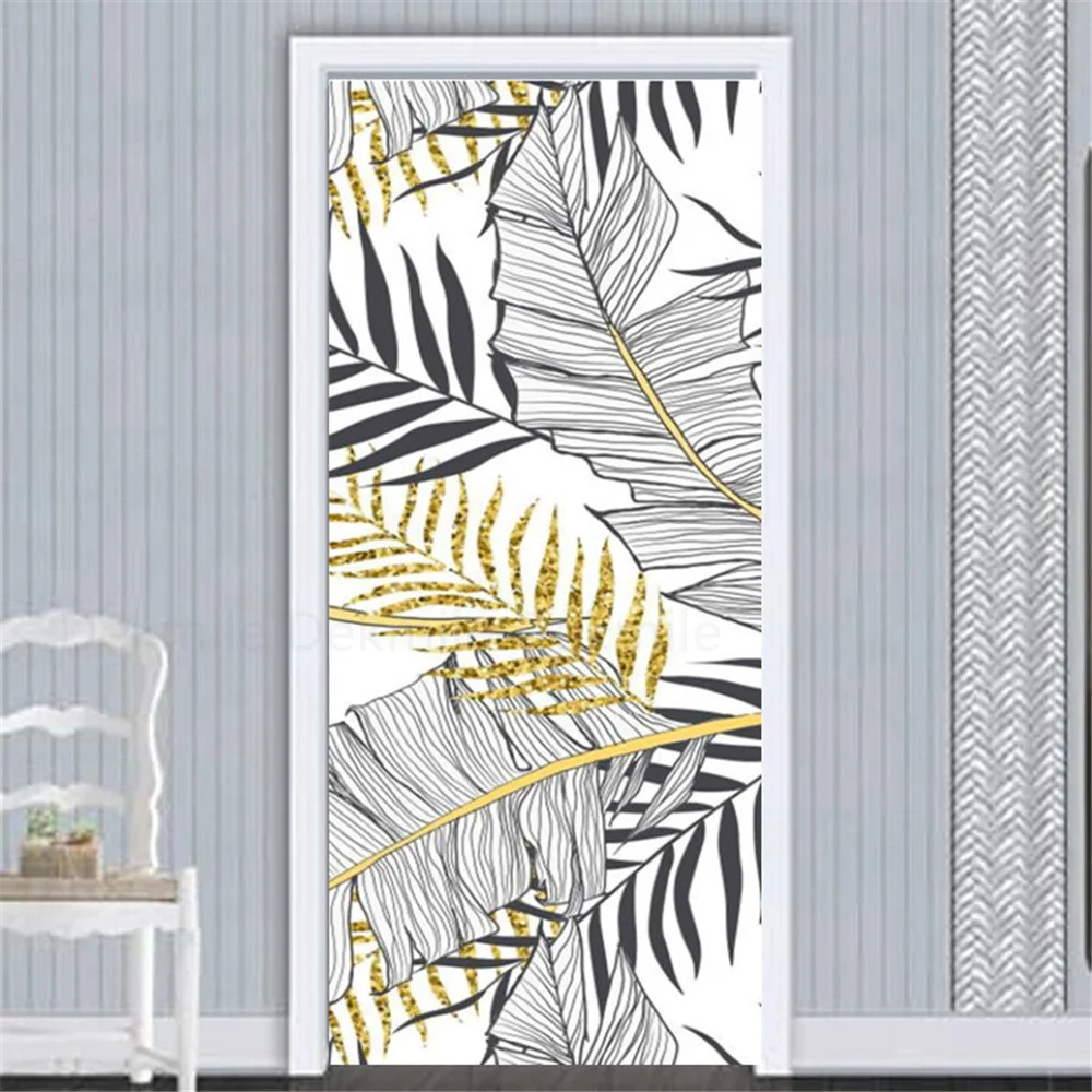 SelfAdhesive White Doors Wallpaper for Entrance Door Waterproof Oil-proof Removable Stickers Mural PVC Peel and Stick Home Decor