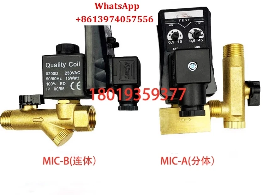 MIC-A MIC-B MIC-HP40 HP80 original, automatic electronic drain valve for air compressor