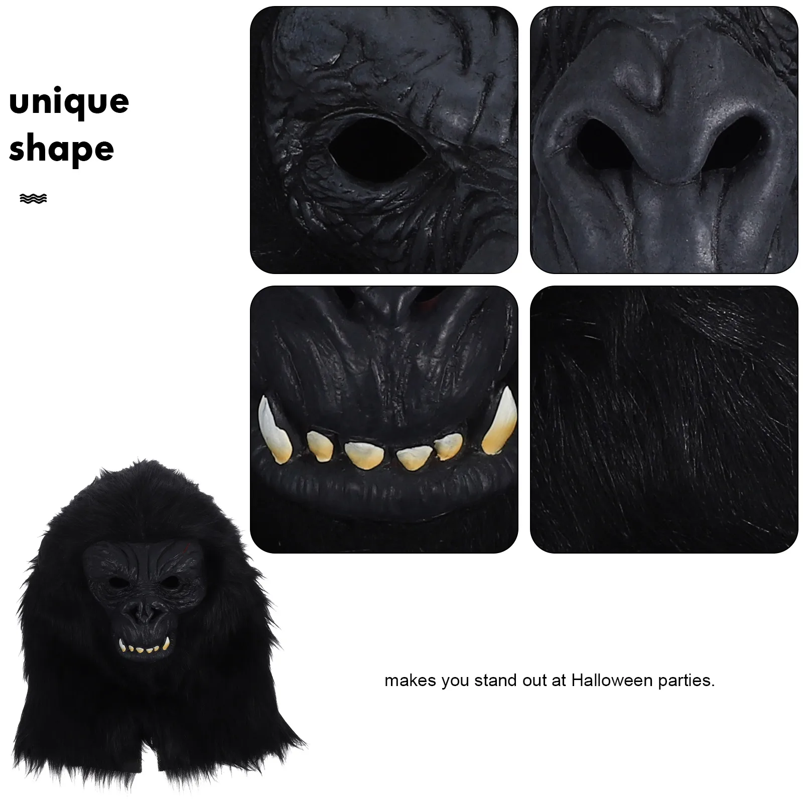 

King Orangutan Mask Animal Head Masks Party Carnival Costume Accessory Face
