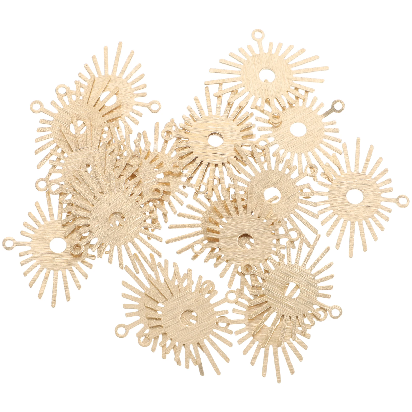 

20pcs Sunflower Jewelry Connector Vintage Charms Hollow Round Pendant Metal Links for Bracelets DIY Crafts Accessories
