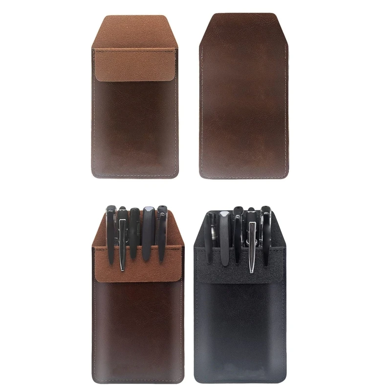 Portable Pen Holder for Case PU Leather Pen Sleeve Gift Pen Cover Waterpro