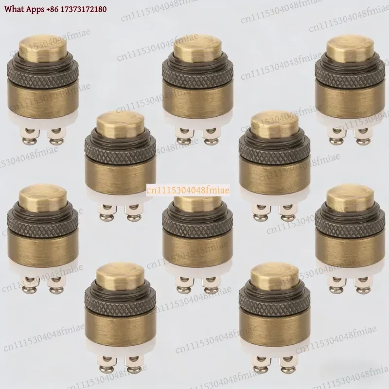 10PCS ELEWIND 16mm High Dome Head Bronze Doorbell Push Button PM163-10