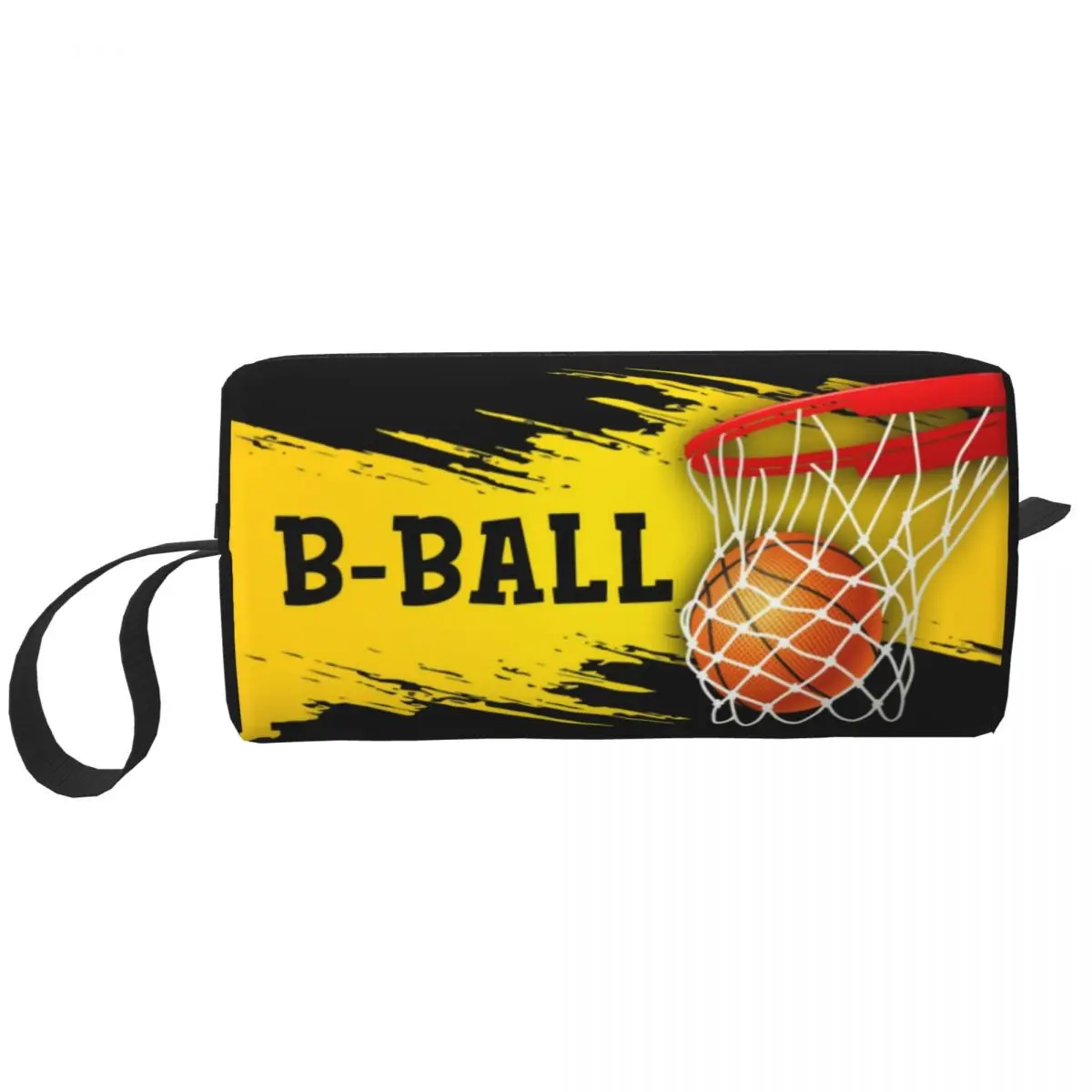 Cute Basketball Pop Art Travel Toiletry Bag for Women Sports Cosmetic Makeup Bag Beauty Storage Dopp Kit