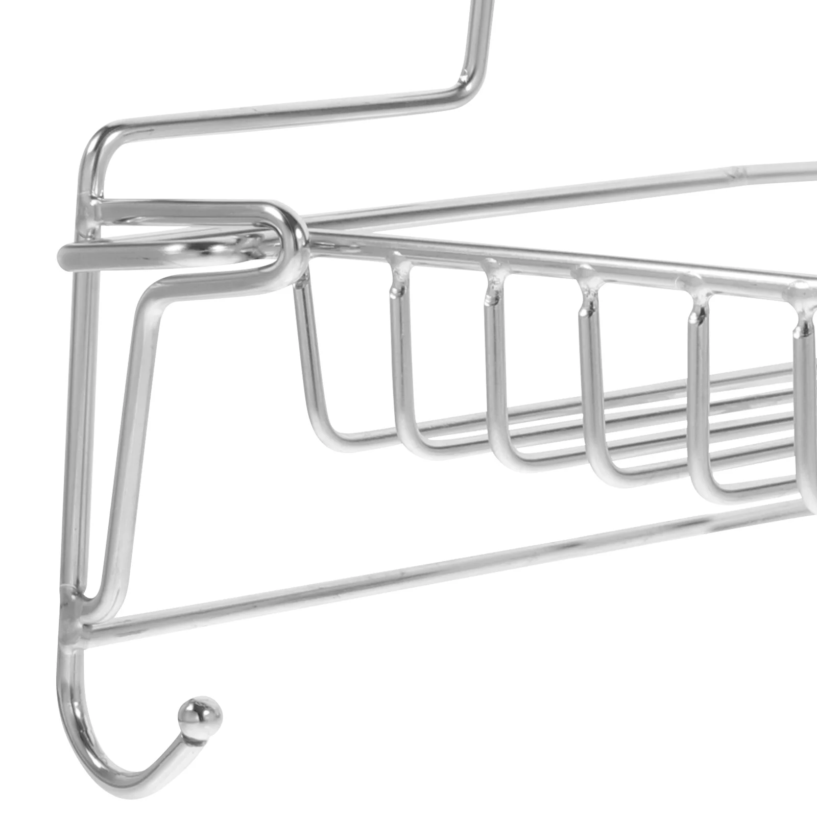 

Folding Stainless Steel Shower Caddy Wall Mounted Storage Rack For Bathroom No Drill Organizer Drain Tray Holder