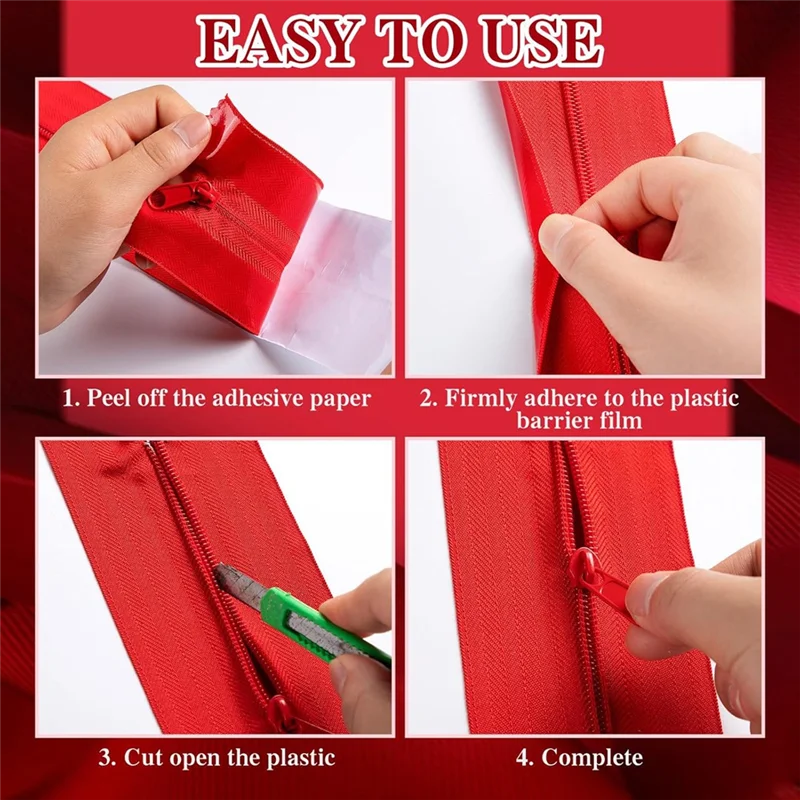 A59E-6 шт. молния для пылесборника, самоклеящаяся защитная молния для дверей, молния для теплицы, пылезащитная палатка