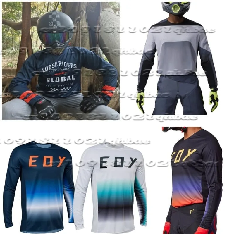 

Motorcycle Sweatshirt Downhill Mountain Bike MTB Off-road Shirt DH Men and Women Breathable Fast Drying 3D Long Sleeved Shirt