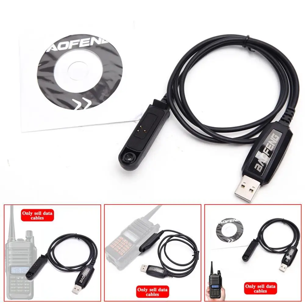 For Baofeng UV 9R Plus USB Programming Cable With CD Driver For Baofeng UV-XR A-58 UV-9R BF-9700 BF-A58  Walkie Talkie