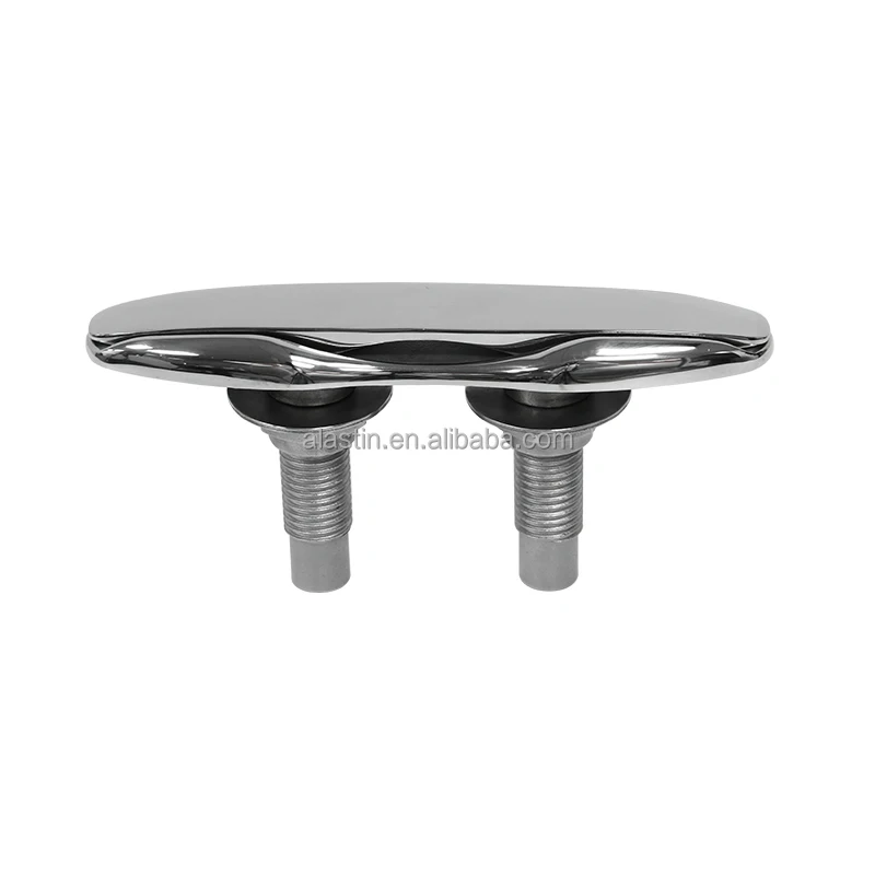 

Customized Marine Hardware Yacht Mooring Parts 316 Stainless Steel Pop up Boat Cleat 2025