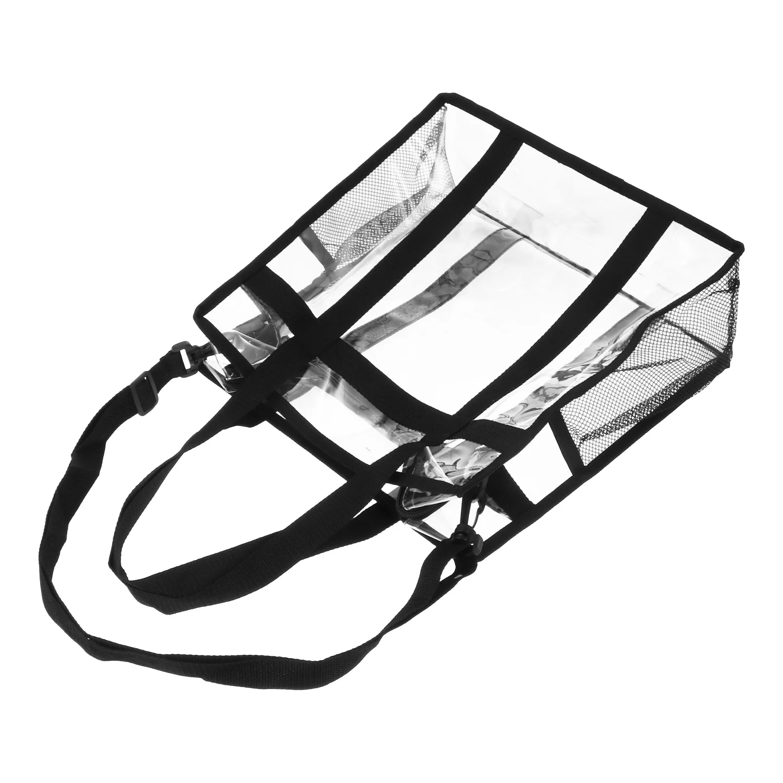 

Clear PVC Record Storage Bag Large Capacity Waterproof Handbag Transparent Shoulder Bag For Vinyl Travel Camping Dating