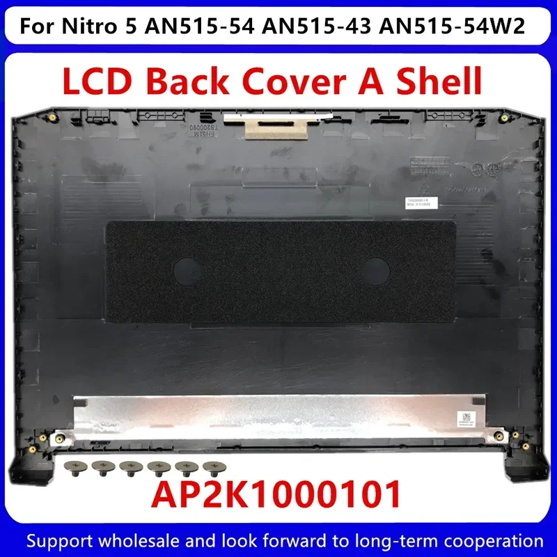 Cubierta trasera LCD para Acer Nitro 5 AN515-54 AN515-43, carcasa AP2K1000101 60.Q5AN2.003/bisel frontal/bisagras, nueva