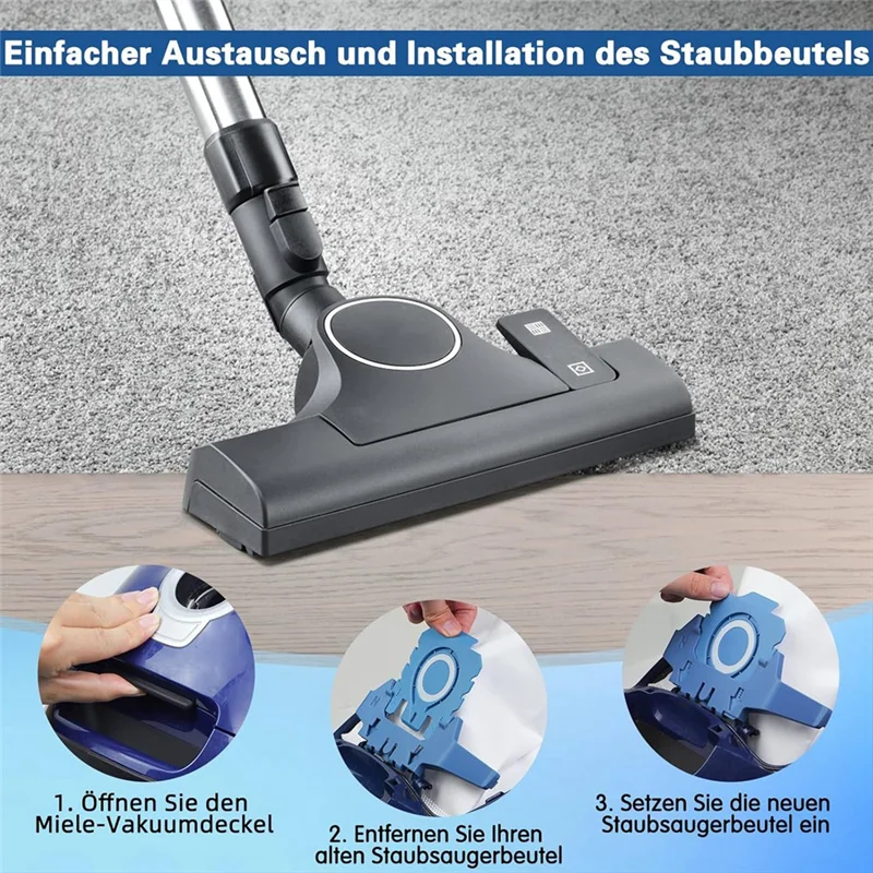 A83G-12 قطعة أكياس مكنسة كهربائية ل Hyclean ثلاثية الأبعاد GN أكياس الغبار ل C1 C2 C3 S2 S5 S8 S600 S800