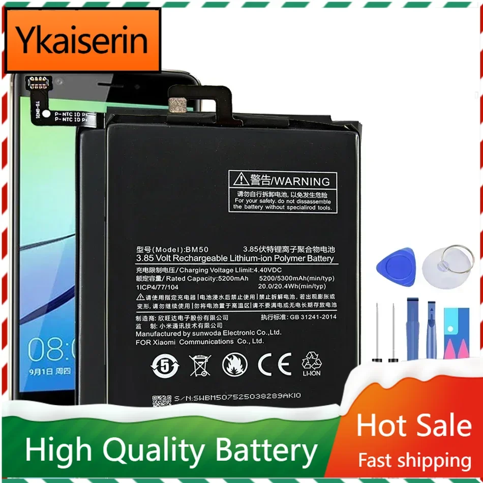 Battery for Xiaomi Mi 1, 2, 3, 4, 4C, 4S, 5, 5S, 5X, 6, 6X, 7, 8, 9 SE, 9T Lite, Pro A2, A3, M5