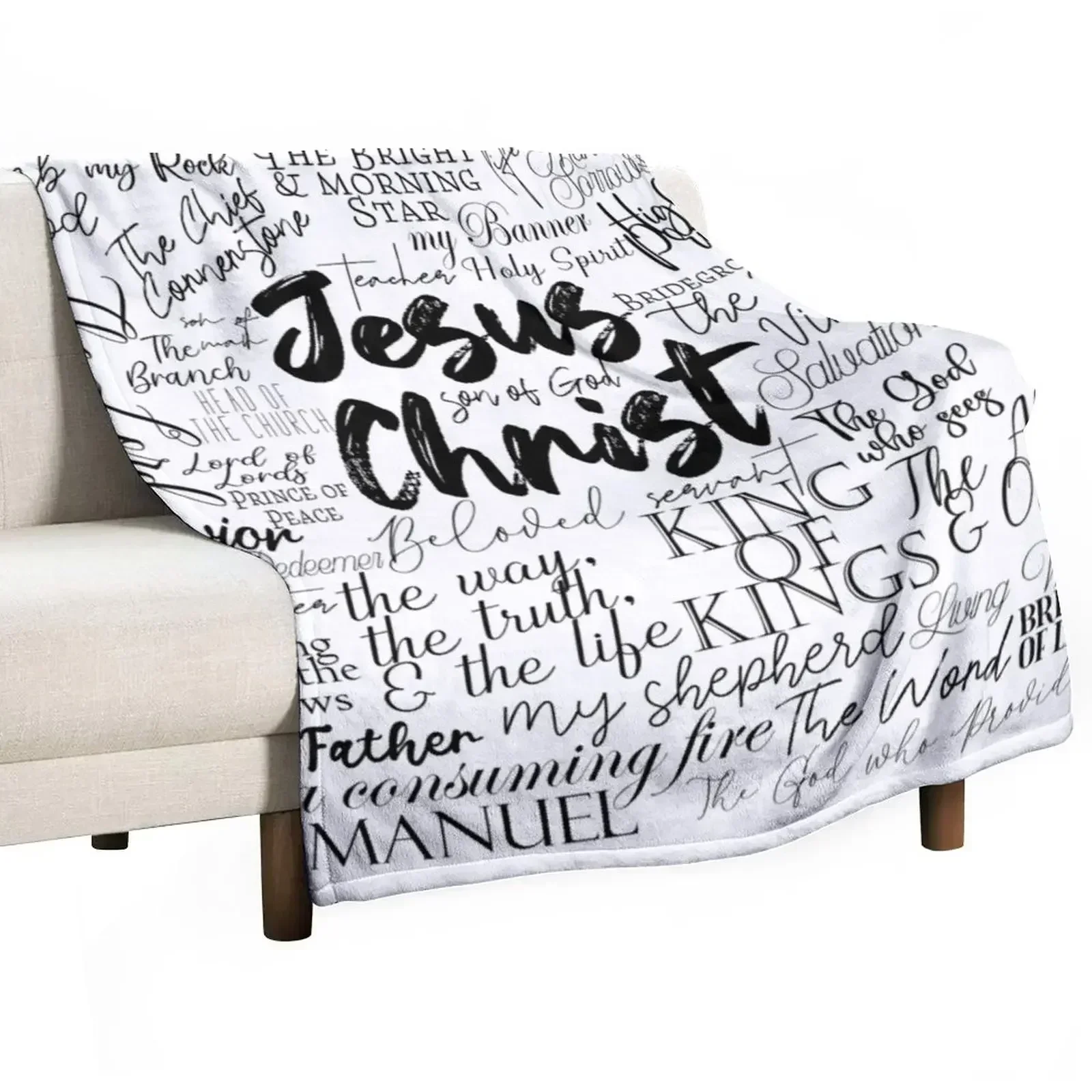 

The Names of God Throw Blanket Moving Shaggy Blankets