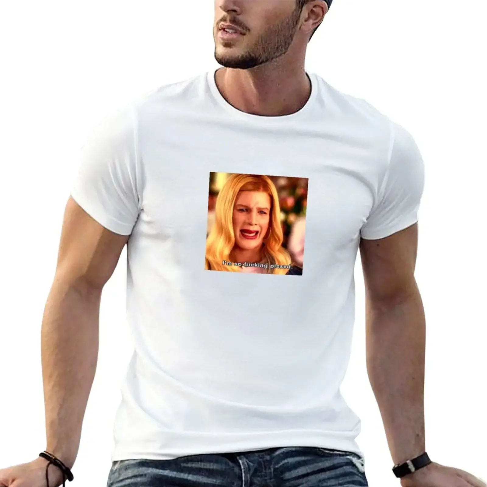 New White Chicks Meme I'm so fricking pissed T-Shirt blank t shirts summer clothes mens clothes