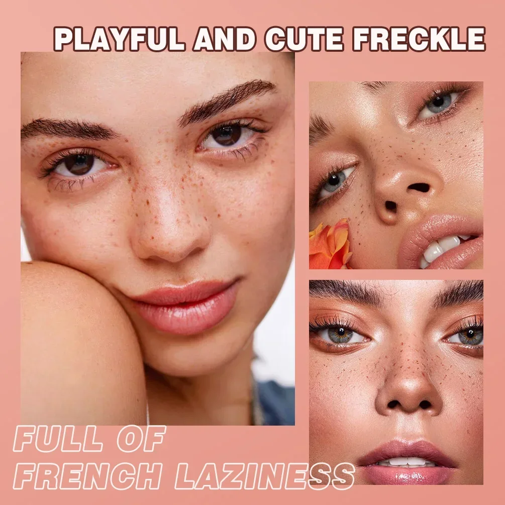 Facial Freckle Stamp Pencil,Natural Makeup for Freckles,Dark Spots, Moles,Waterproof,not easy to fade Concealer,Feminine Contour