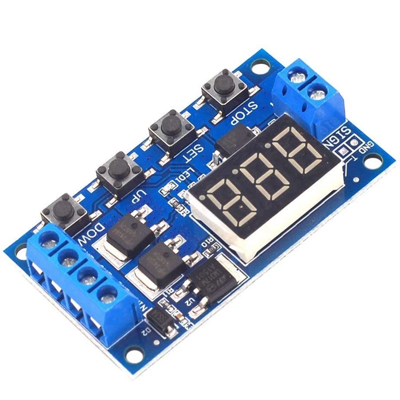 DC 12V 24V LED Light Digital Time Delay Timing Delay Relay Switch Circuit Dual Mos Tube Control Board Module