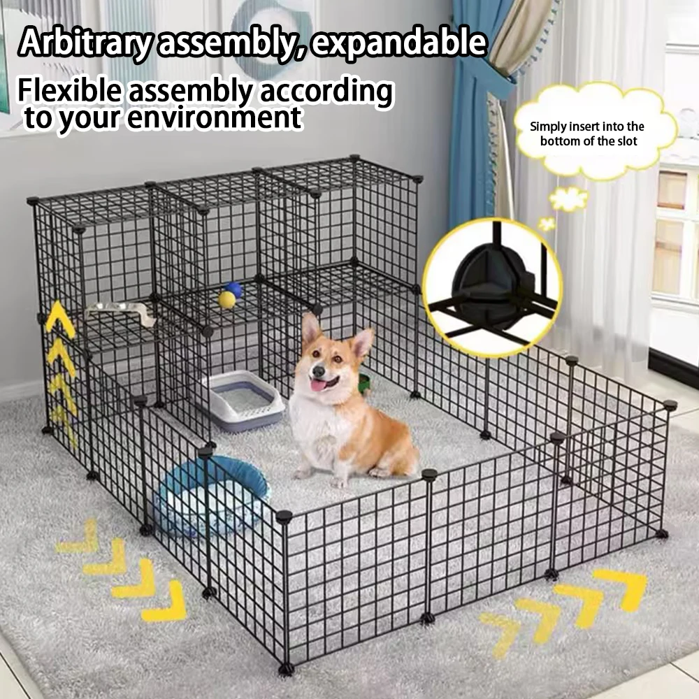 

Pet game fence small animal cage indoor portable courtyard suitable for small animals, rabbit cage fence tent