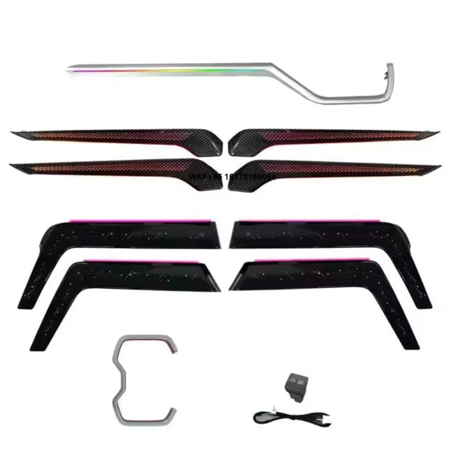 

Factory Price Star Sky Mold+Dragon Scale Style Rainbow Symphony Dynamic Ambient Light for RAV4/Vellfire(2021-2024)