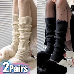 1/2pair Lolita Long Socks for Women Leg Warmers Knitted Stockings Warm Foot Cover Arm Leg Warmer Winter Crochet Socks Boot Cuffs