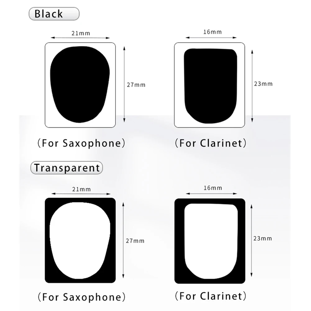 10Pcs Sax Mundstück Patches Pads Kissen Für Höhen/Alt/Tenor Sax & Klarinette Oval Alto Saxophon Bass gitarre Zubehör – Detail 5