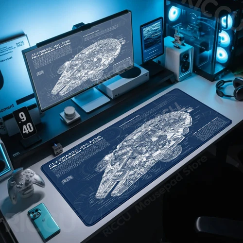 Alfombrilla de ratón para Gamer, 400x900mm, accesorios para PC, accesorios impresos para juegos, alfombrillas para ratón S-Star W-Wars, alfombrilla de escritorio XXL extendida de goma para oficina