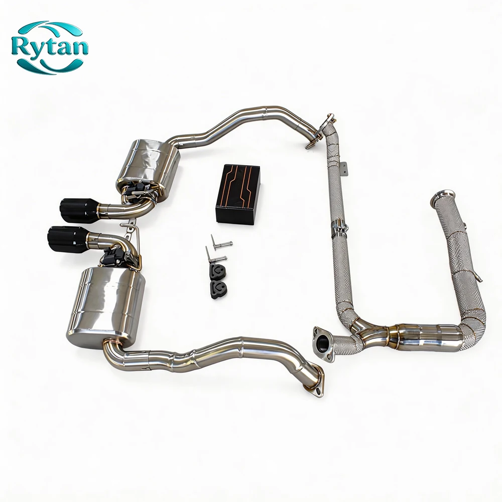 Rytan Performance Valved 304 Stainless Steel Valvetronic Exhaust Pipe System Catback for Boxter 718 with Downpipe