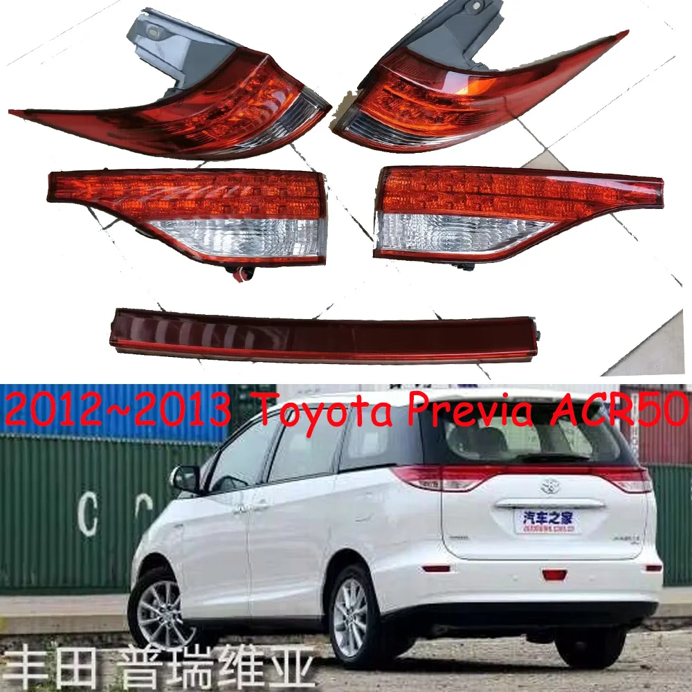 Car bupmer tail light for Toyota previa taillight 2012~2013y car accessories DRL fog for Toyota previa rear light