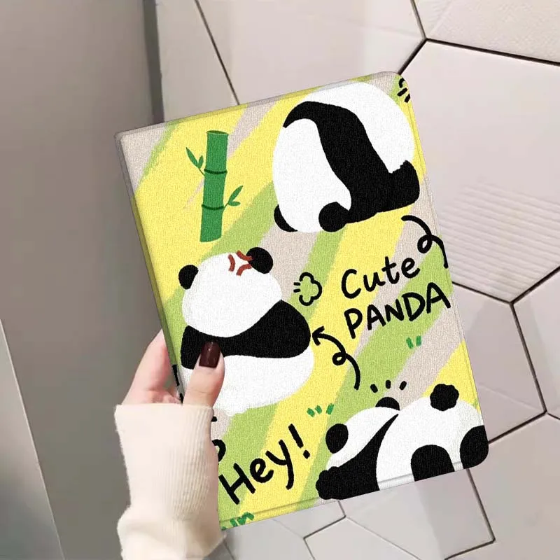 الإبداعية الباندا الكرتون نمط لهواوي MediaPad MatePad M5 M6 11 12 X SE T10 T10s 2 C5e T5 Pro لايت الهواء 11.5 بوصة اللوحي