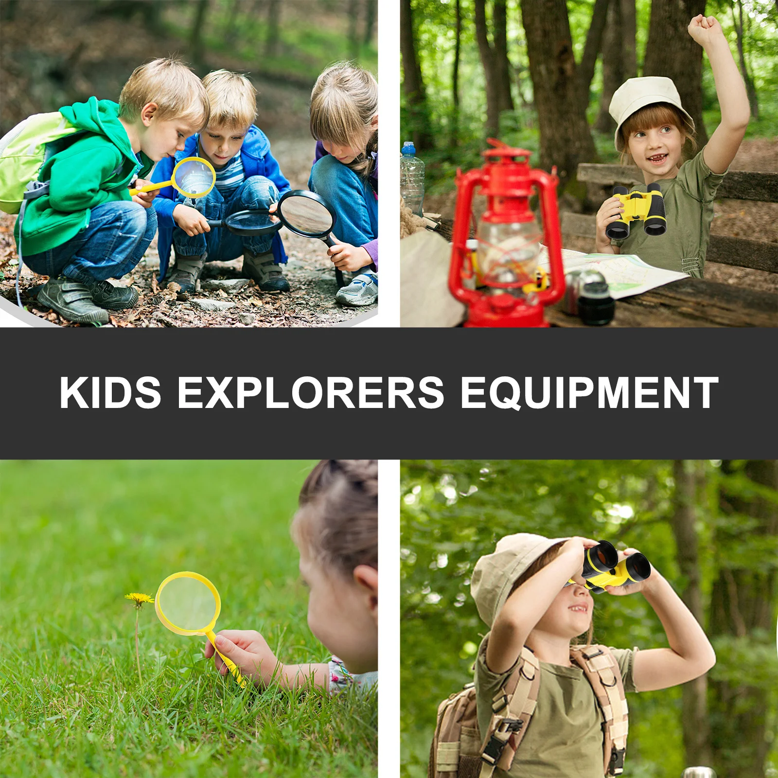 1 set per bambini, cattura insetti all'aperto, kit per esplorazione avventurosa, torcia da campeggio creativa, attrezzatura educativa