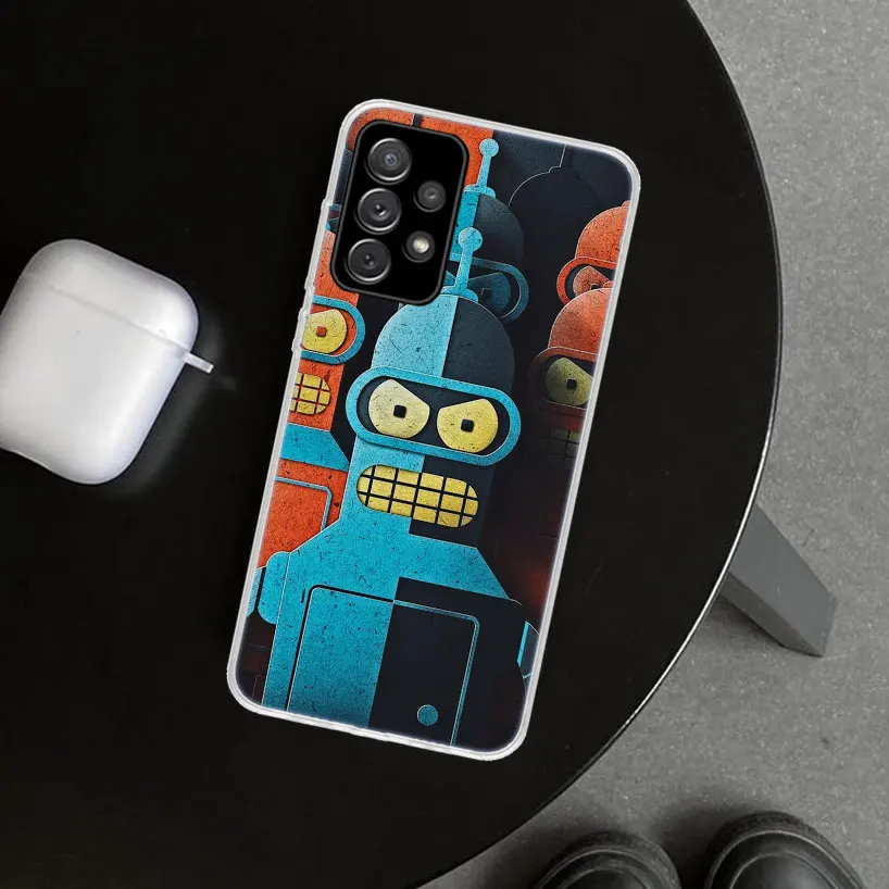 Cartoon F-Futuramas Phone Case for Samsung Galaxy A15 A25 A35 A55 A14 A24 A34 A54 A04S A13 A23 A33 A53 A03S A52 A12 A22 A32 A02S