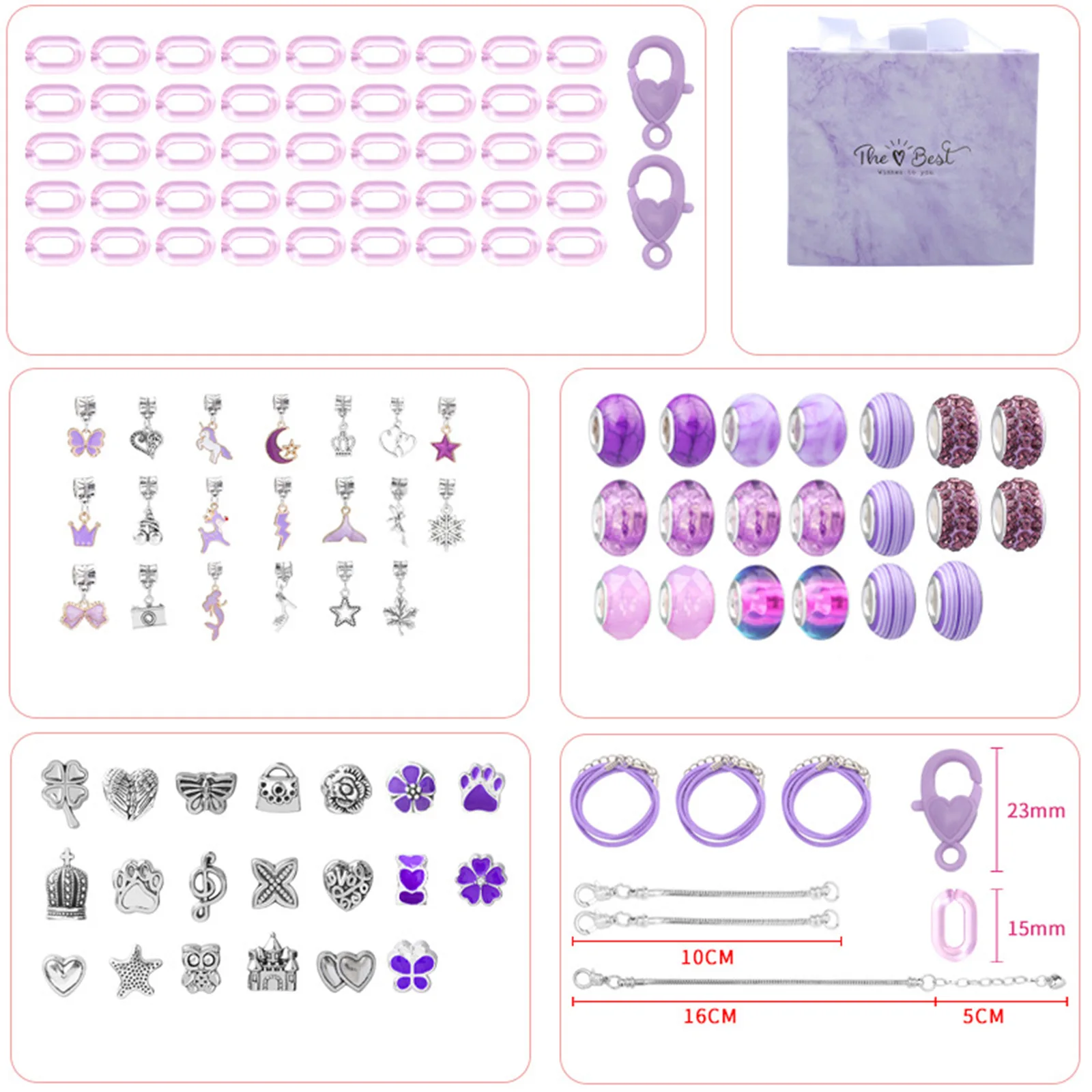 Рисунок 3 - комплект для изготовления браслетов для девочек