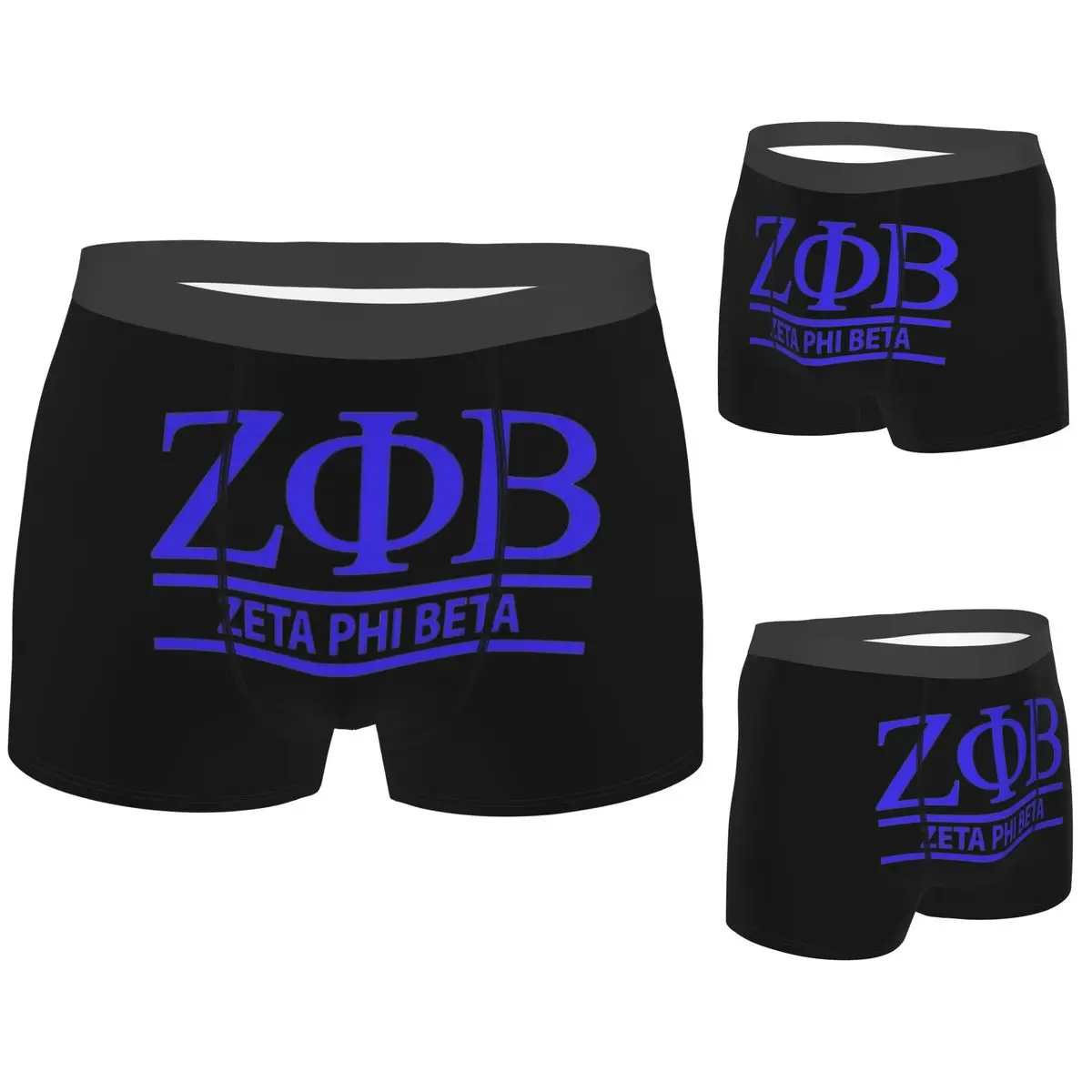 

Boxer Underpants Shorts Zeta Phi Beta Greek Letter 1920 ZOB Panties Male Ventilate Underwear for Homme Man Boyfriend Gifts