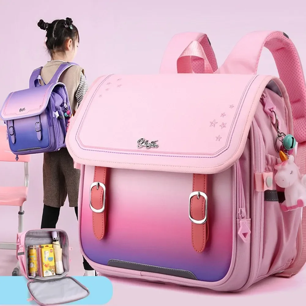 Meninos bolsa crianças saco de escola mochila ortopédica de alta capacidade meninas júnior crianças mochila pu à prova dwaterproof água bookbag pacote viagem