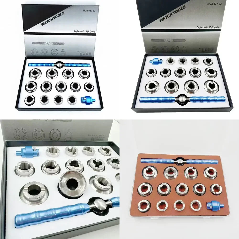 High Quality 5537 Stainless Steel 15PCS Watch Case Opener Back Cover Opener Closure Tool for RLX Watch Case Can Be 5700