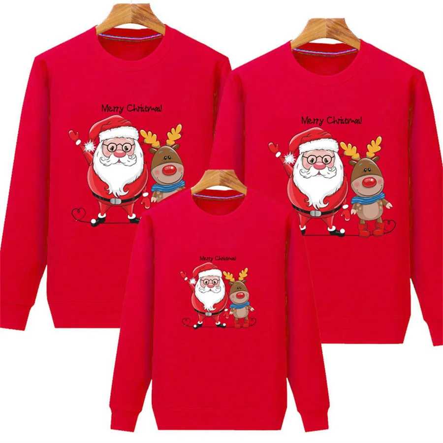 Christmas Jersey Family Set Santa Squad Sweatshirt Mother Father Daughter Son Matching Outfits Couple Sweater Infant Kid Jumper