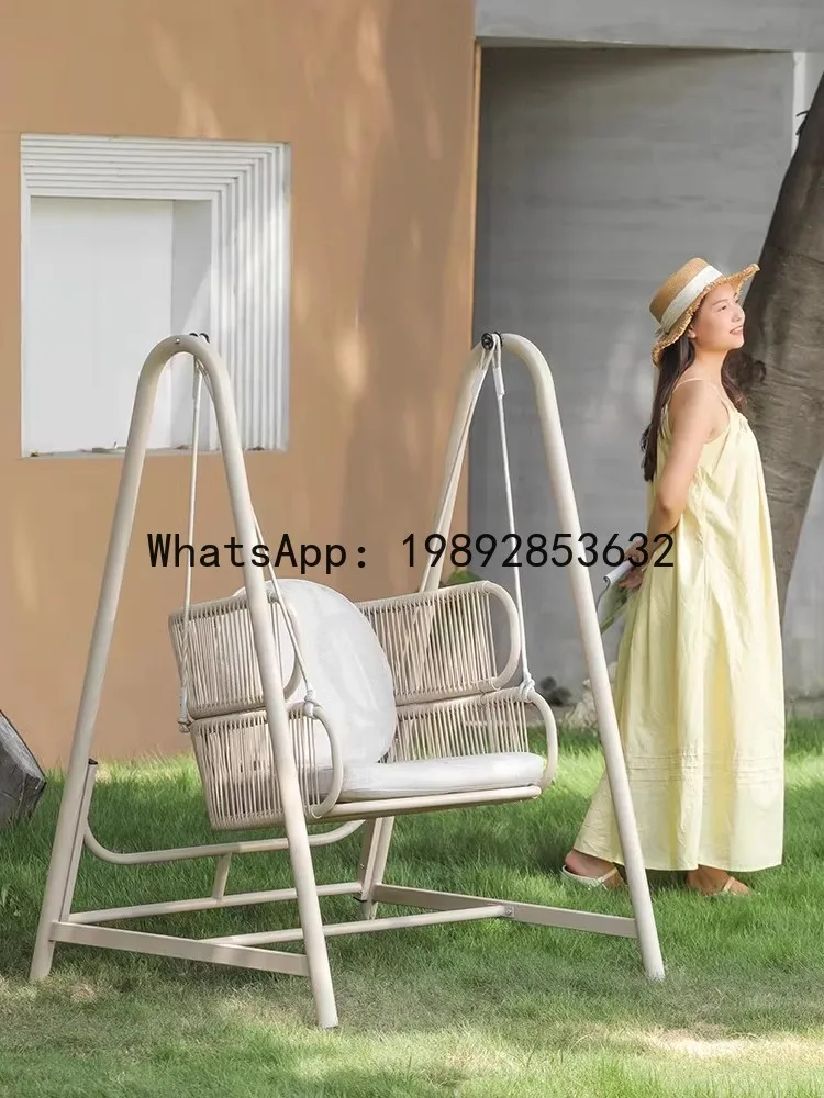 ZK Hanging Basket Chair Indoor Swing Home Balcony Living Room Outdoor Lazy Rocking Cradle Hanging Chair