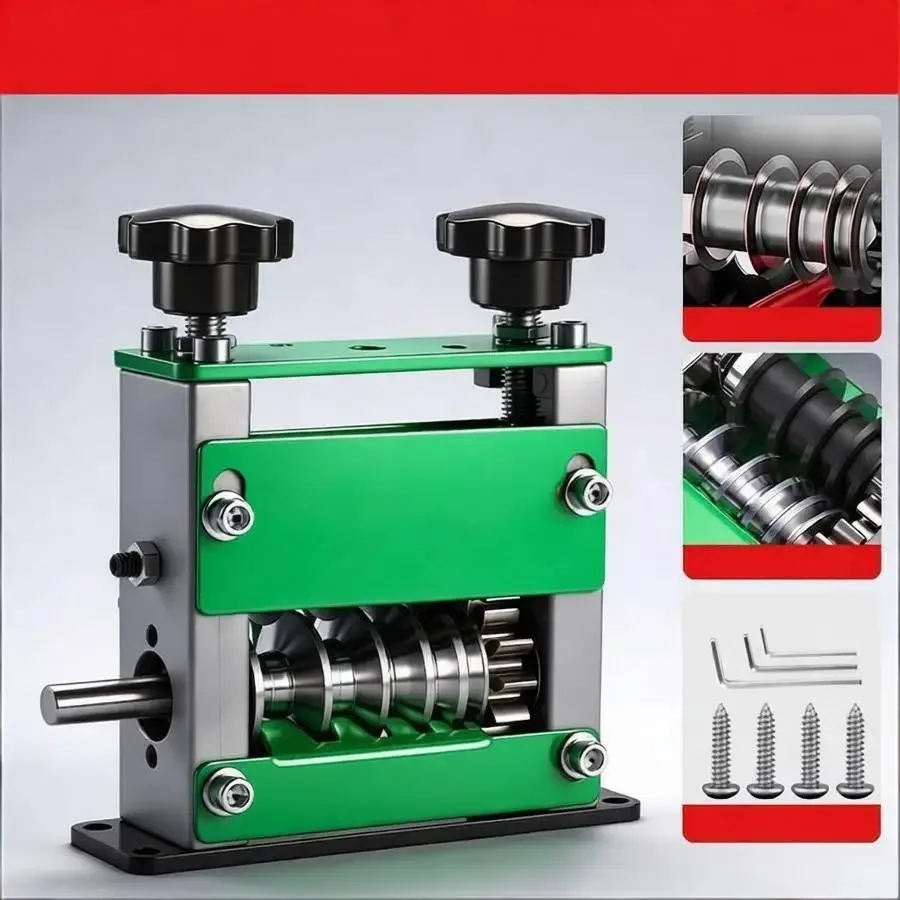 Manuelle Doppelantrieb-Abisoliermaschine mit Handkurbel, tragbarer Kabelabisolierer für 1-17mm Schrott-Kupfer- und Aluminiumdraht, Recycling-Werkzeug – Detail 5