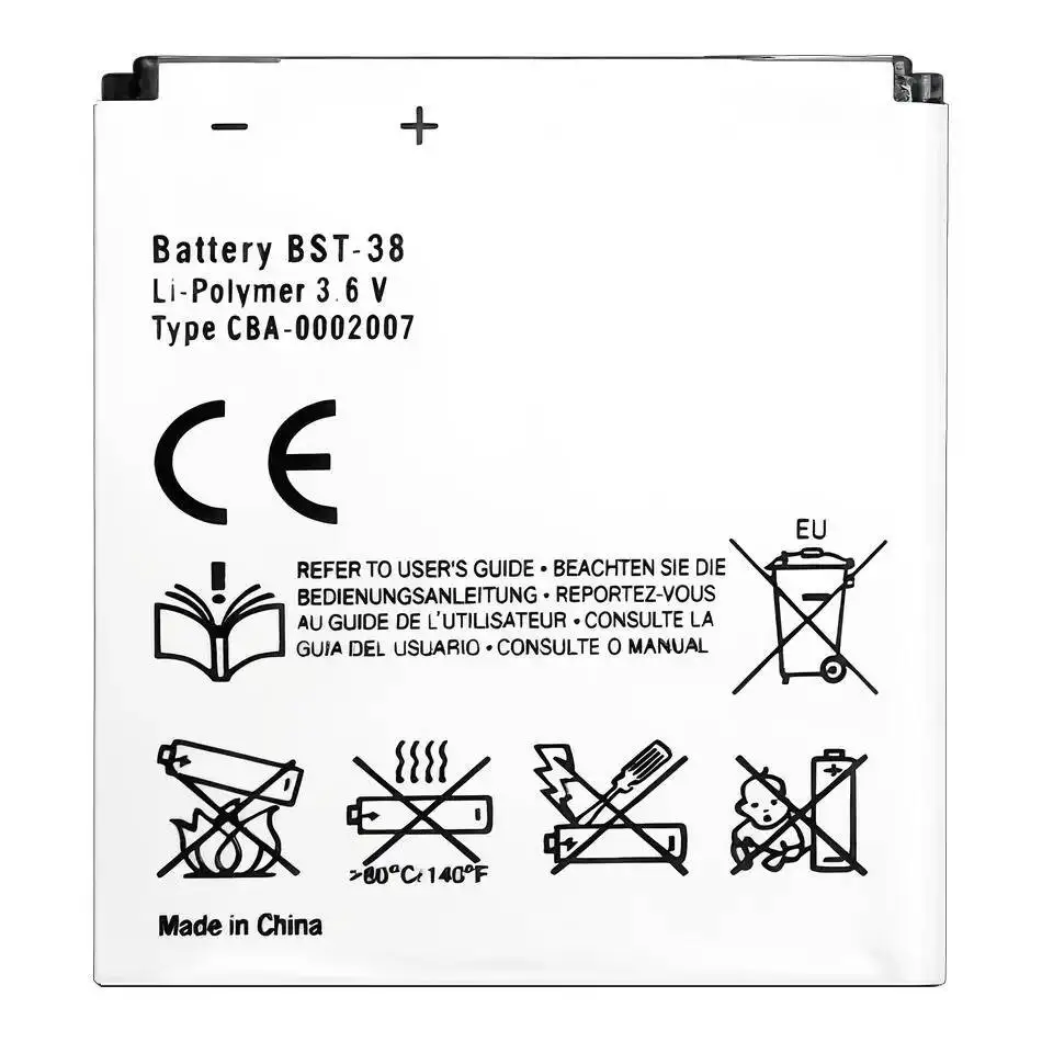 Battery For Sony Ericsson BST-33 BST-38 BST-37 BST-36 BST-39