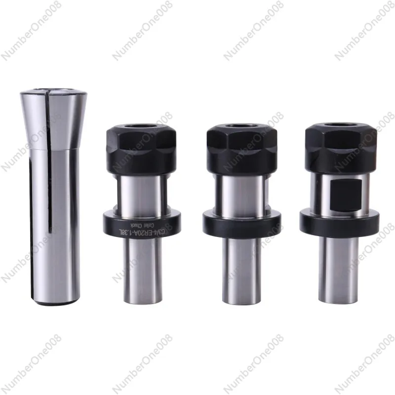 3 Pieces of 3/4 ER20 1.38 Chuck Chuck + 1Pc R8 Chuck 3/4, with Flat TTS System Kit, Tool Holder