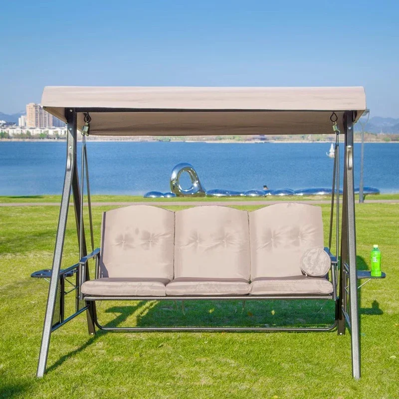 야외 파나마 그네 의자, 실내 발코니, 3 인용 흔들 의자, 테라스, 성인 마당, 다리미 그네 해먹