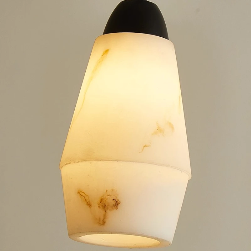 Spanish Three Headed Imitation Marble Pendant Light Hotel Homestay Kitchen Table Hanglamps Creative Designer Artistic Decorative