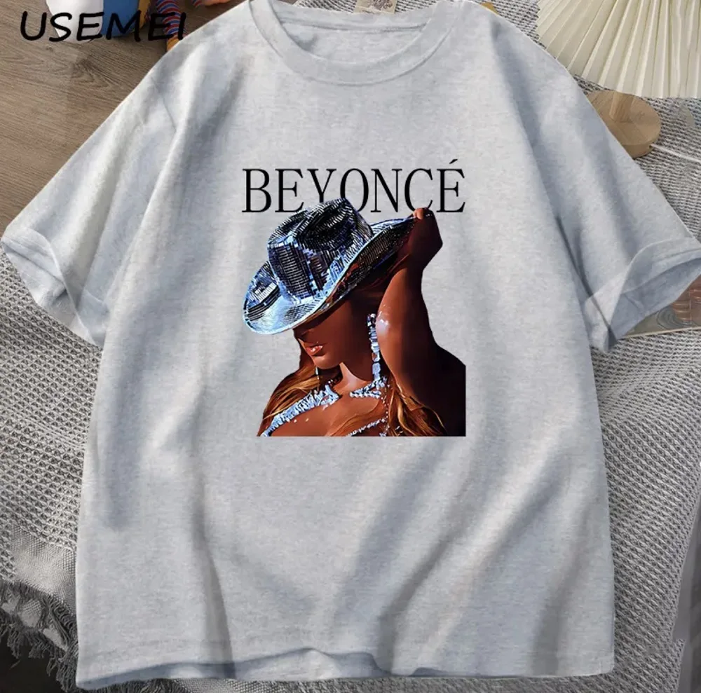 Beyonce Renaissance Tour T Shirt Mężczyźni Kobiety Bawełniane topy T-shirt O Neck Oversized Tees Streetwear Casual Harajuku Print 80017