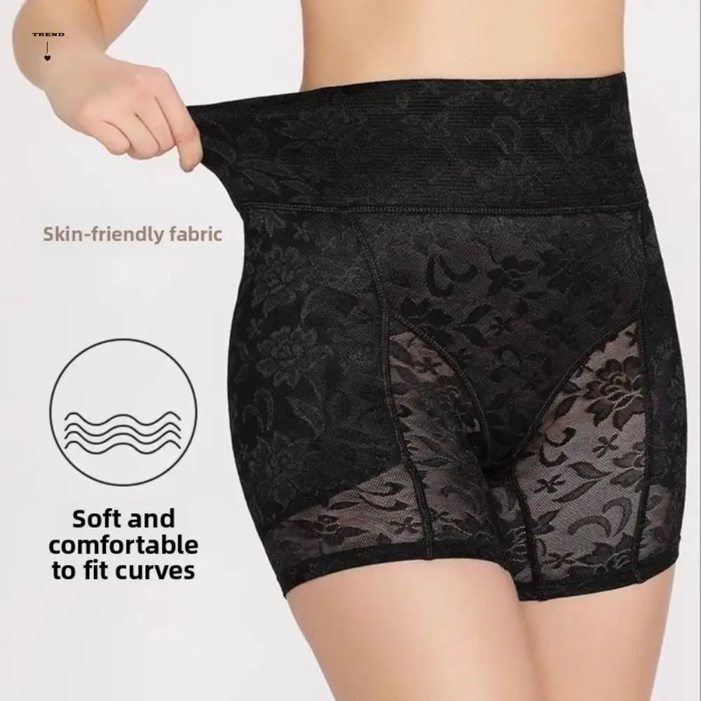 

Корректирующее белье из кружевной сетки для похудения с подушечками Корректирующее белье с высокой талией Нижнее белье для контроля живота Бесшовные трусы для подтяжки живота