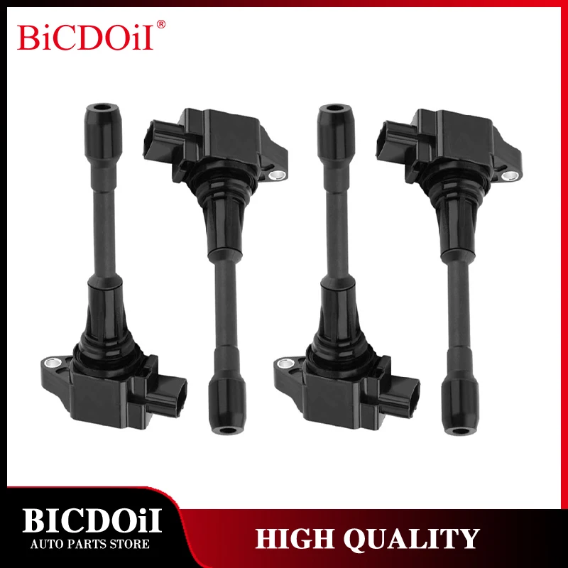 

4Pcs 22448-JN10A Ignition Coil For Nissan Murano Z51 VQ35DE Teana J32 VQ25DE 22448-ED000 22448ED000 22448JN10A Ignition System